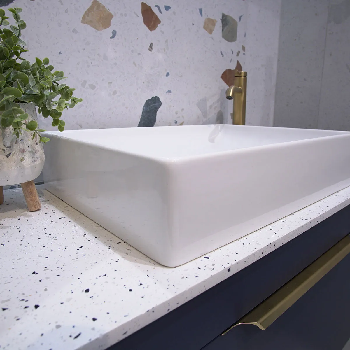 Shoreditch 850 Wall Mounted 2 Drawer Vanity Unit With Worktop