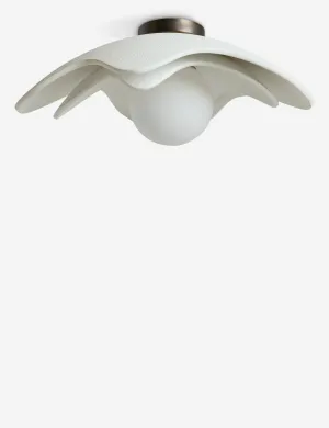 Soft Petal Flush Mount Light by Lolly Lolly Ceramics Lulu and Georgia