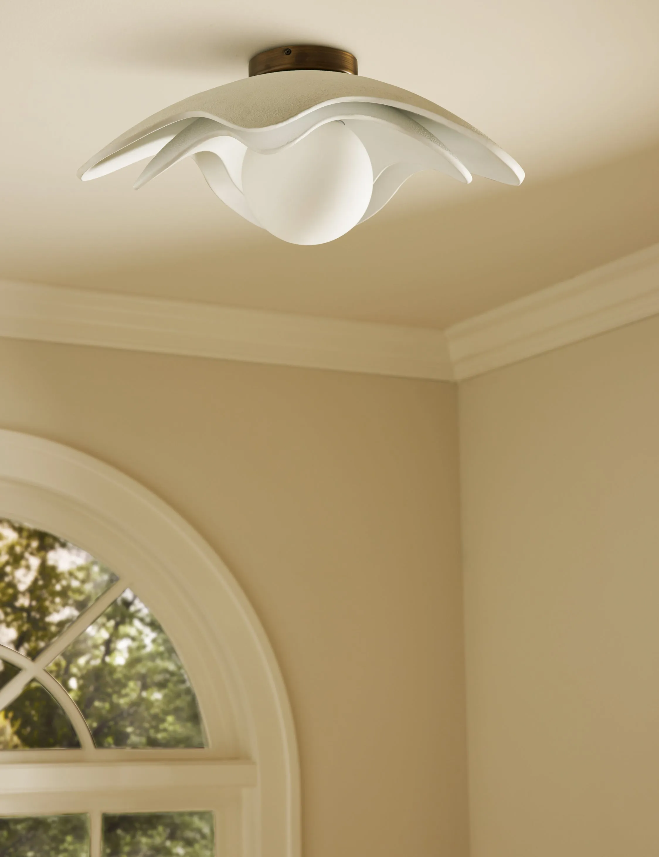 Soft Petal Flush Mount Light by Lolly Lolly Ceramics Lulu and Georgia