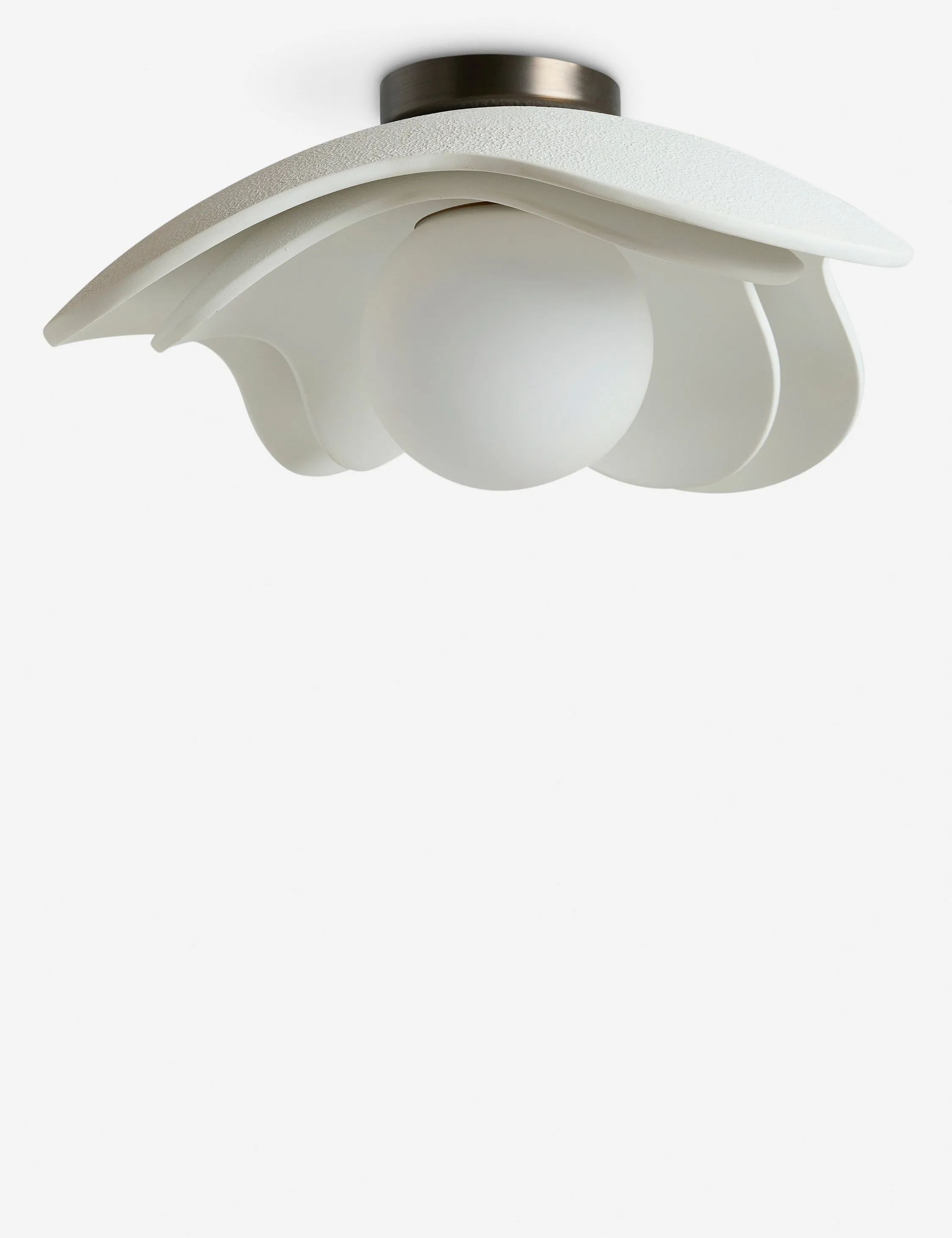 Soft Petal Flush Mount Light by Lolly Lolly Ceramics Lulu and Georgia