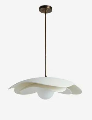 Soft Petal Pendant Light by Lolly Lolly Ceramics Lulu and Georgia