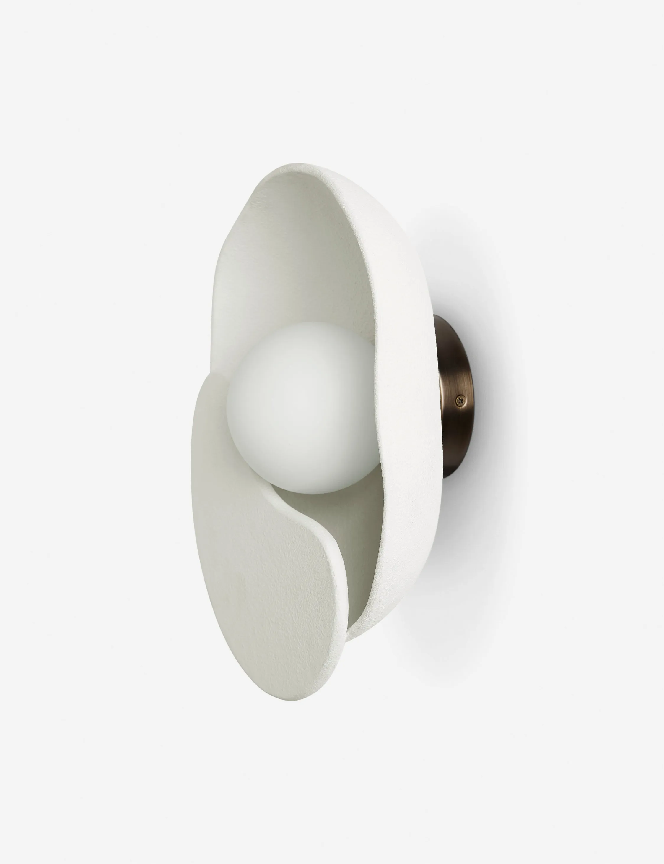 Soft Petal Sconce by Lolly Lolly Ceramics Lulu and Georgia