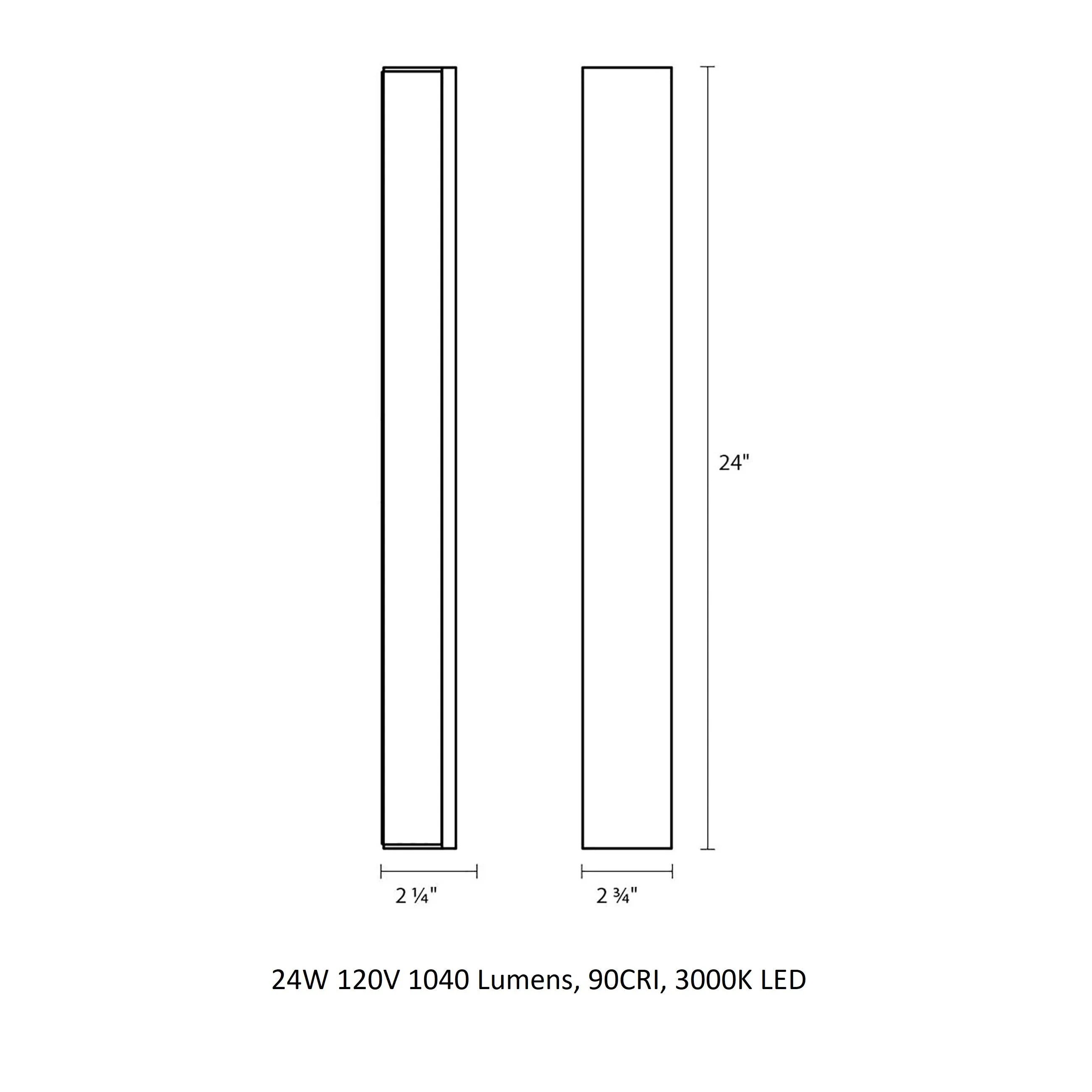 Solid Glass Bathroom Vanity Light
