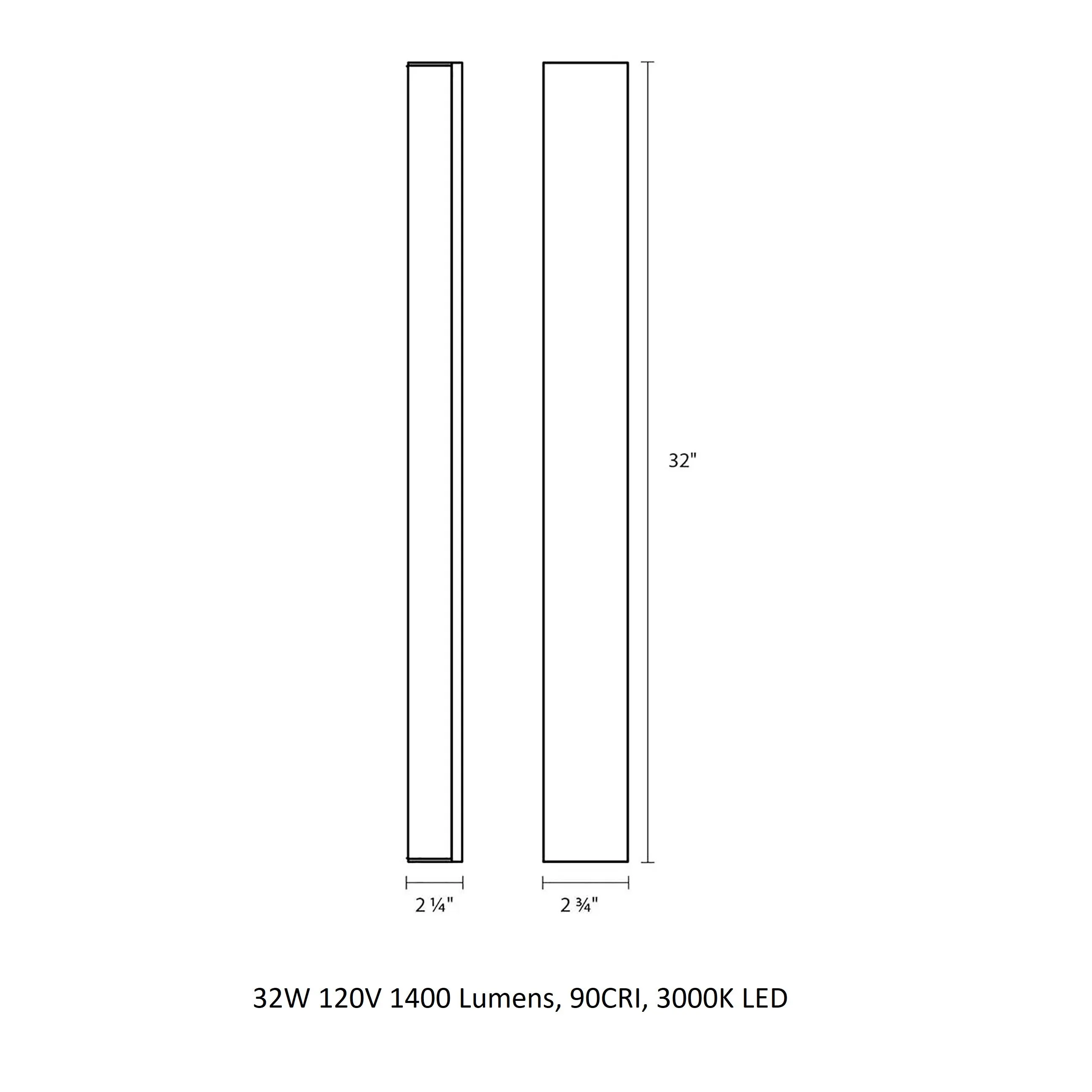 Solid Glass Bathroom Vanity Light