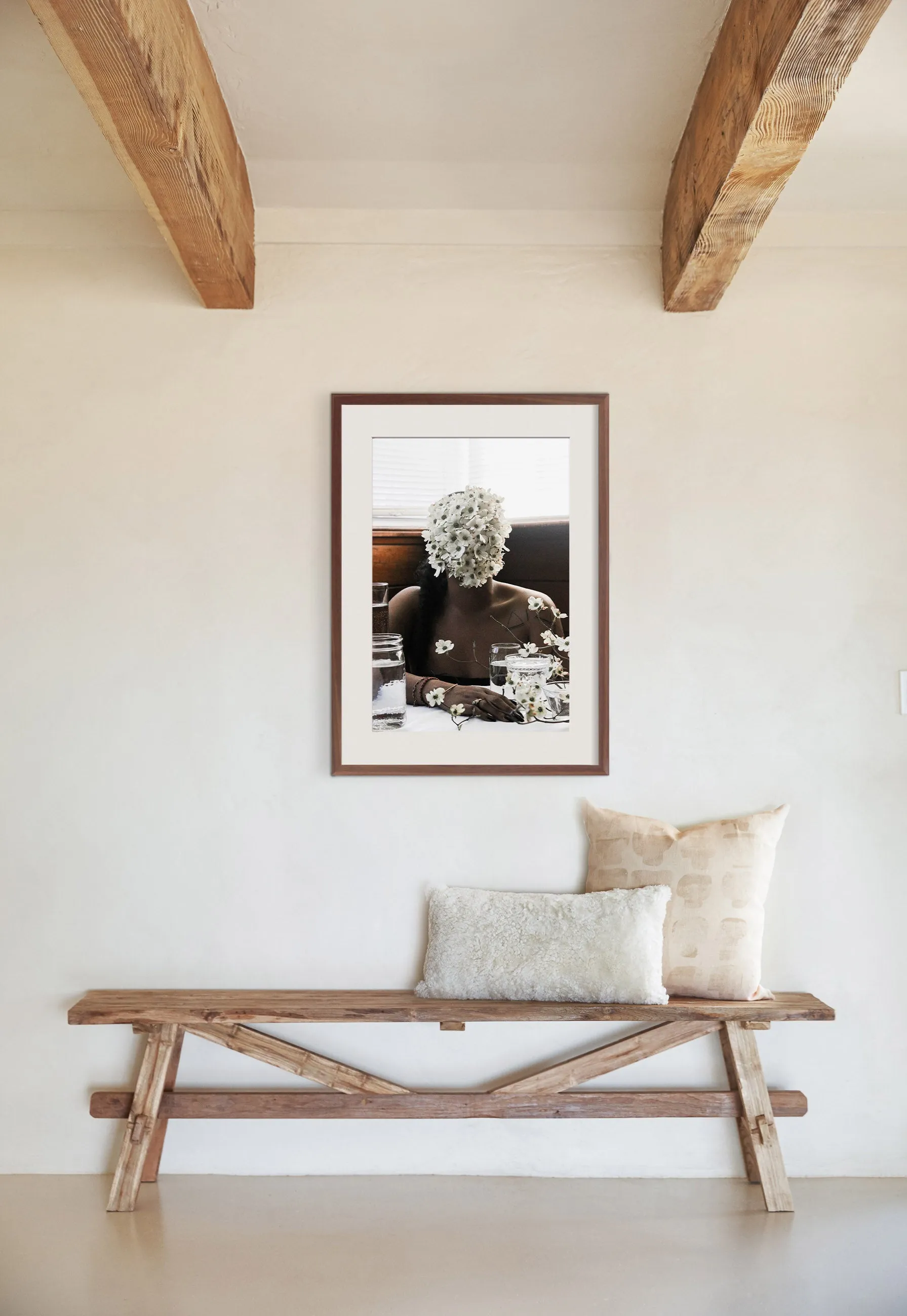 Southern Woman in White Dogwoods Photography Print by Ashley Johnson Lulu and Georgia