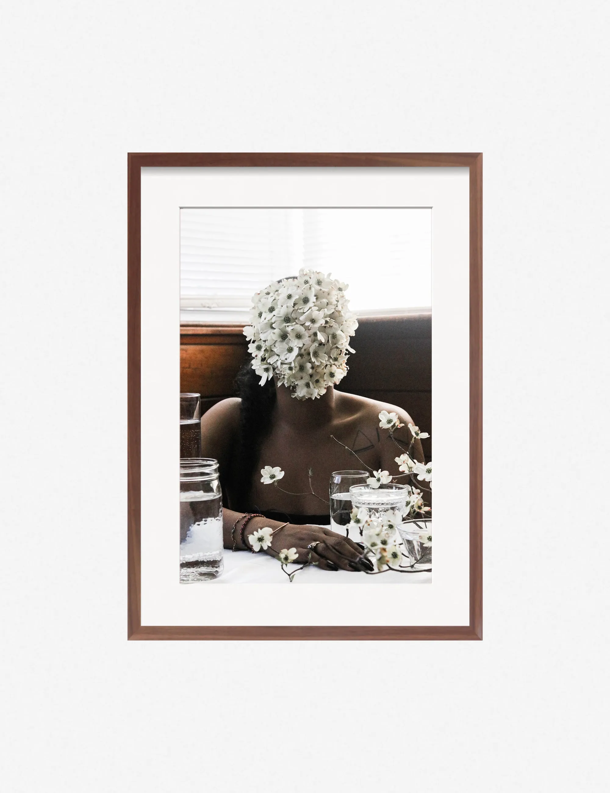 Southern Woman in White Dogwoods Photography Print by Ashley Johnson Lulu and Georgia