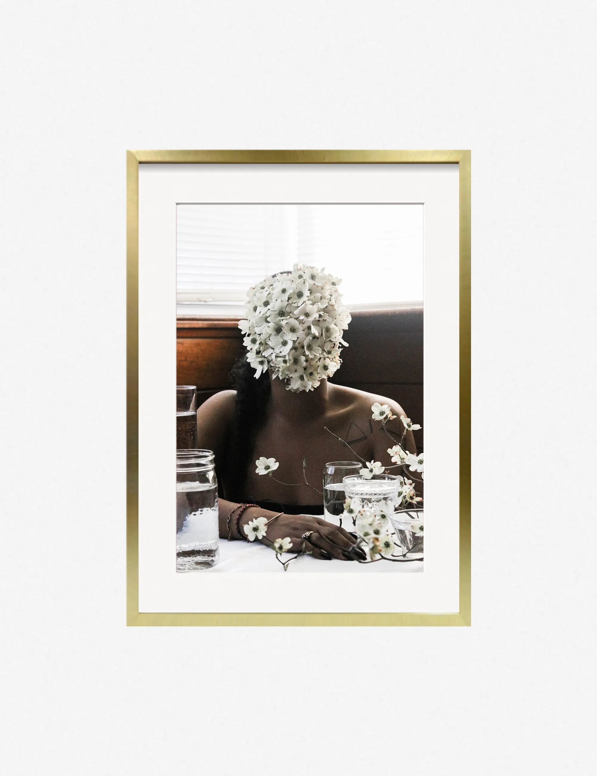 Southern Woman in White Dogwoods Photography Print by Ashley Johnson Lulu and Georgia