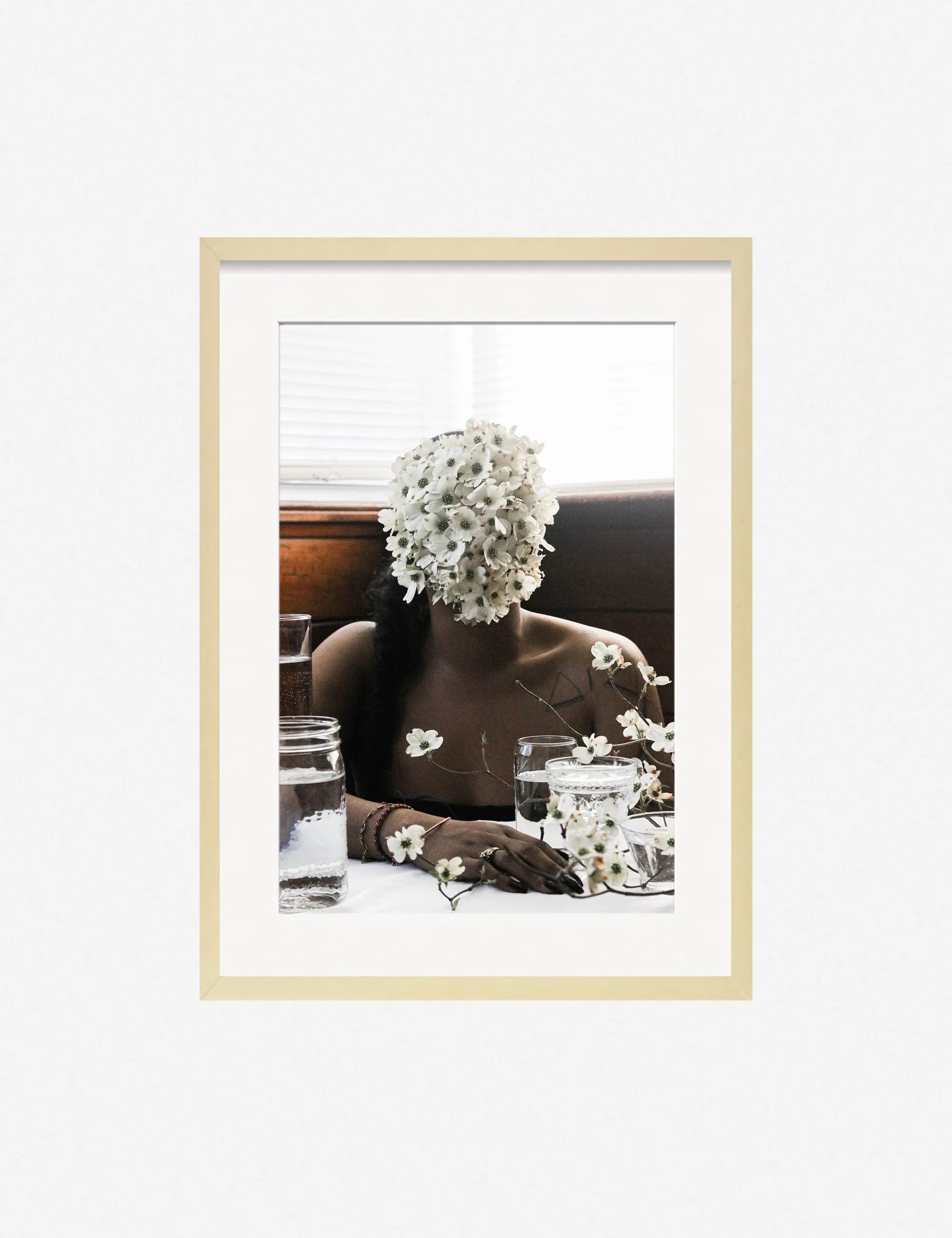 Southern Woman in White Dogwoods Photography Print by Ashley Johnson Lulu and Georgia
