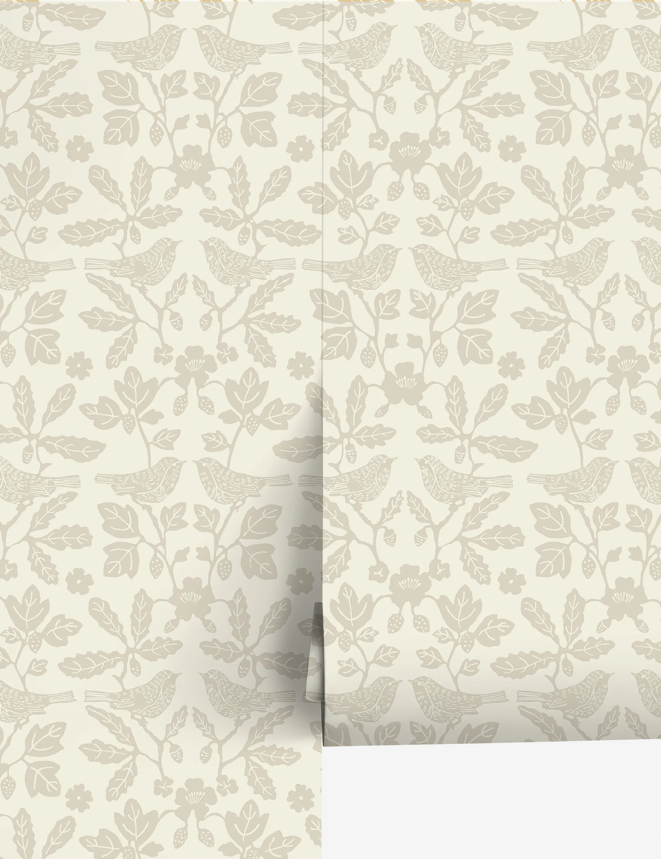 Sparrow and Oak Peel   Stick Wallpaper by Erin & Ben Co. Lulu and Georgia