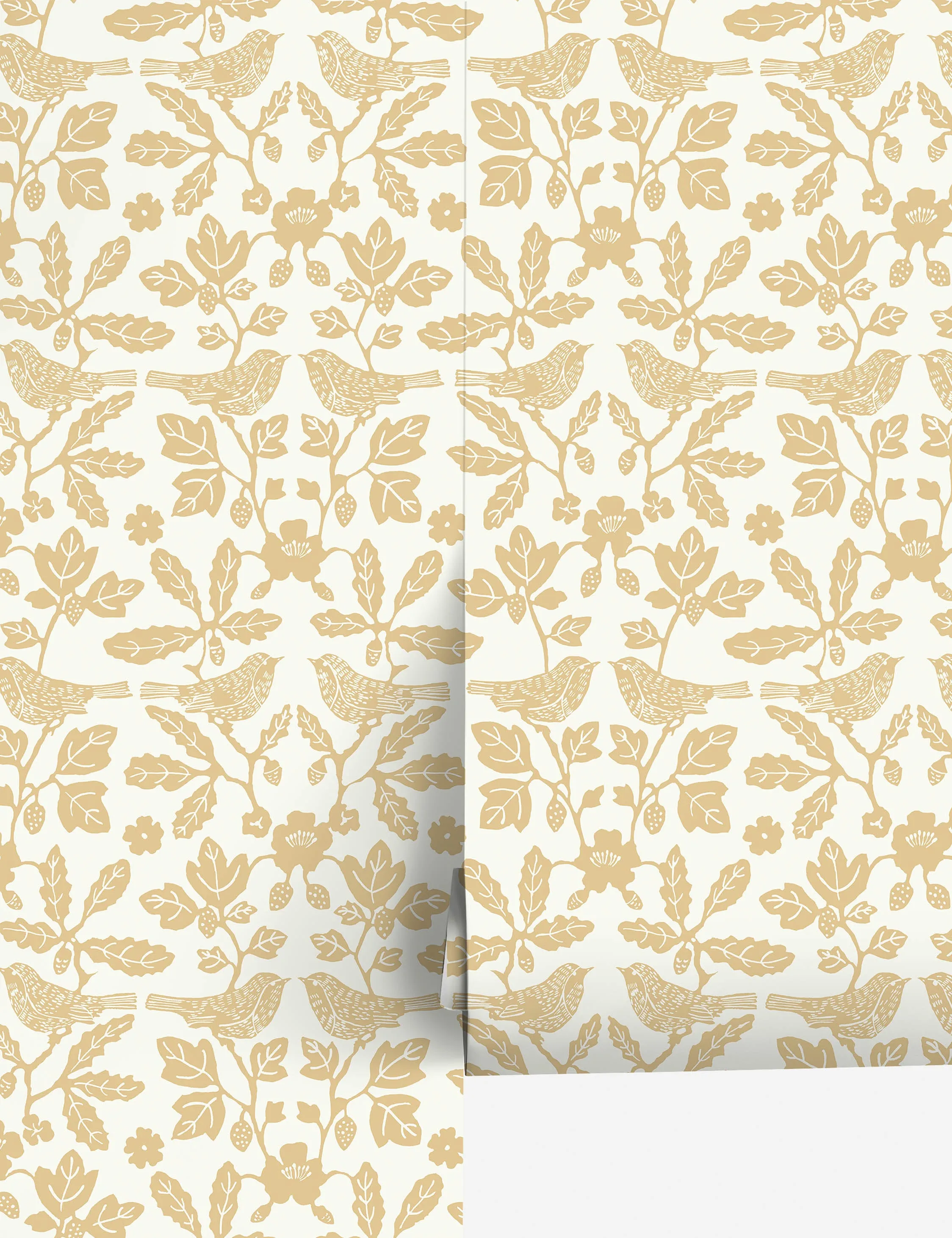 Sparrow and Oak Peel   Stick Wallpaper by Erin & Ben Co. Lulu and Georgia