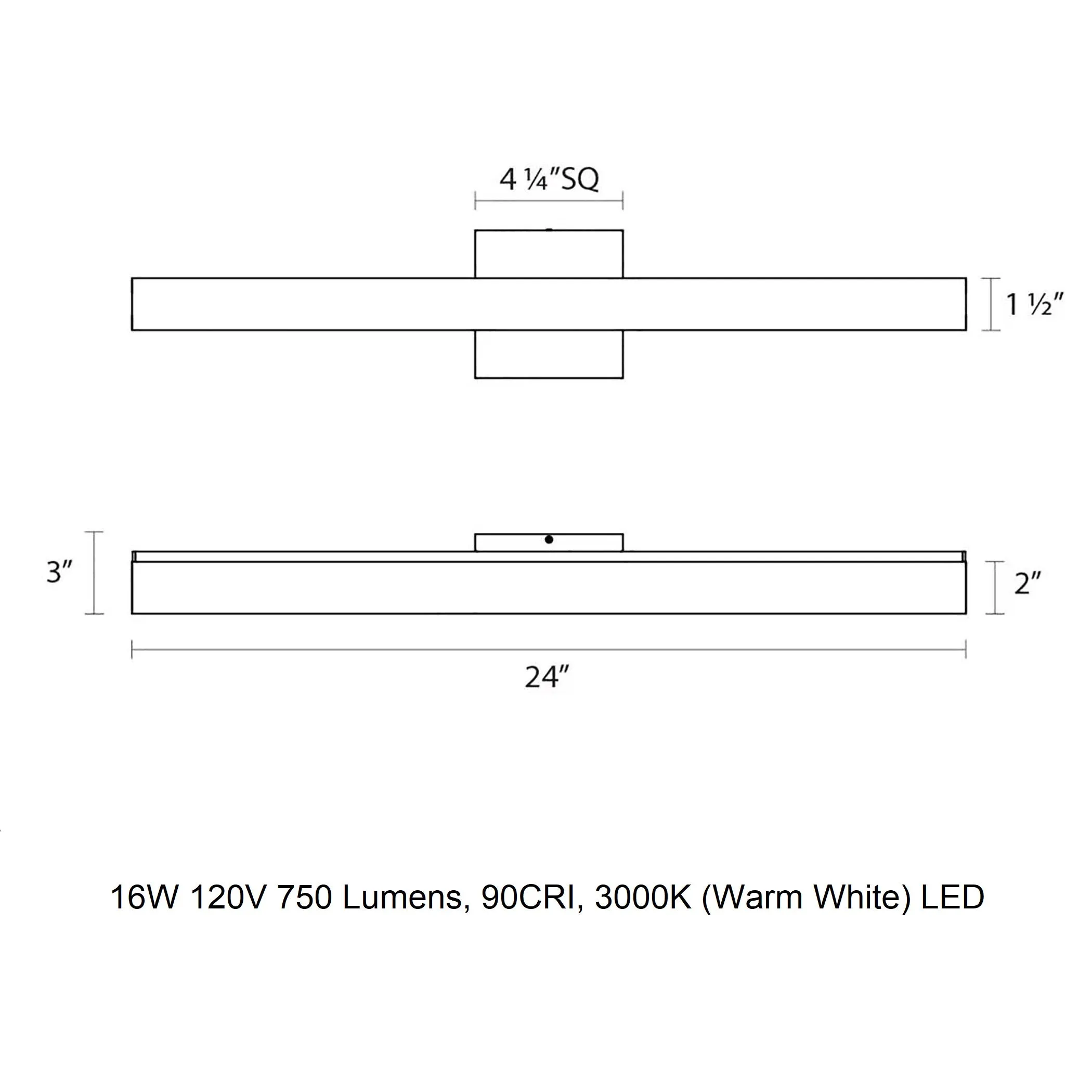 Sq-bar Bathroom Vanity Light