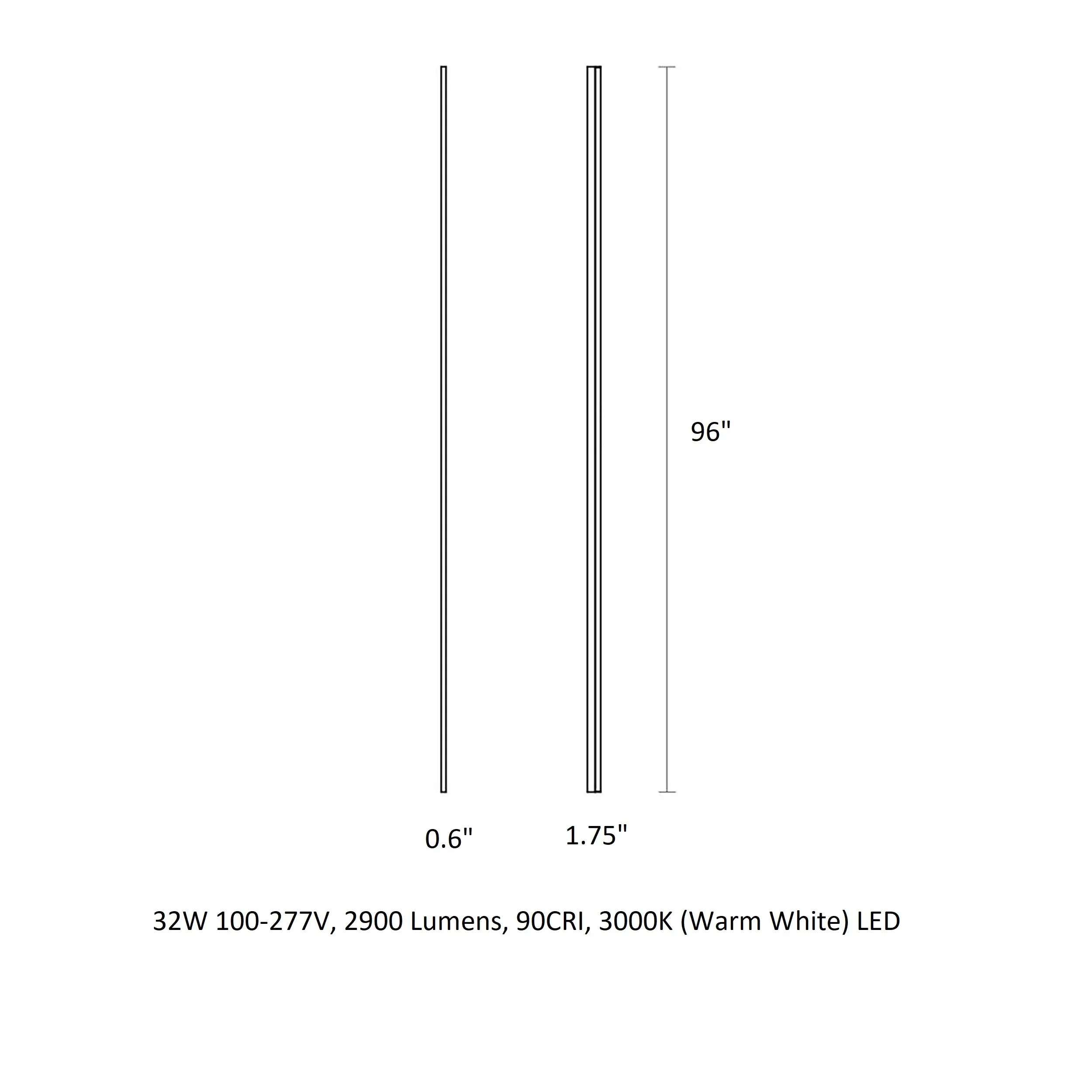 Stiletto Lungo Bathroom Vanity Light