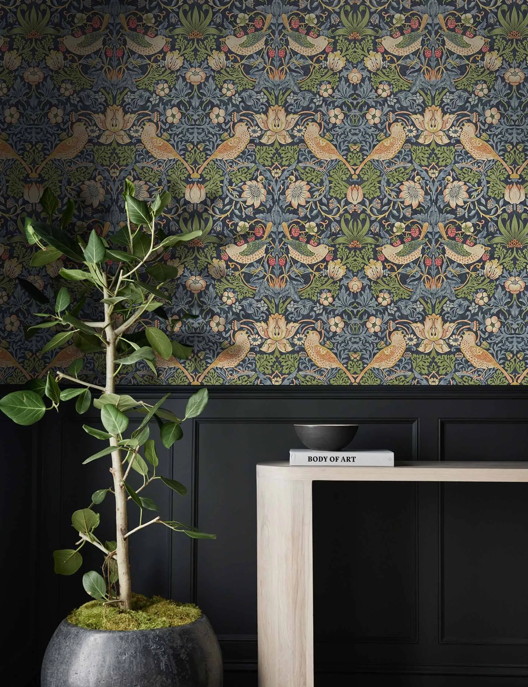 Strawberry Thief Wallpaper by Morris & Co. Lulu and Georgia