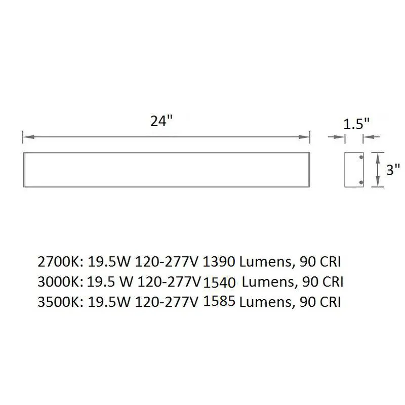 Strip LED Bathroom Vanity Light