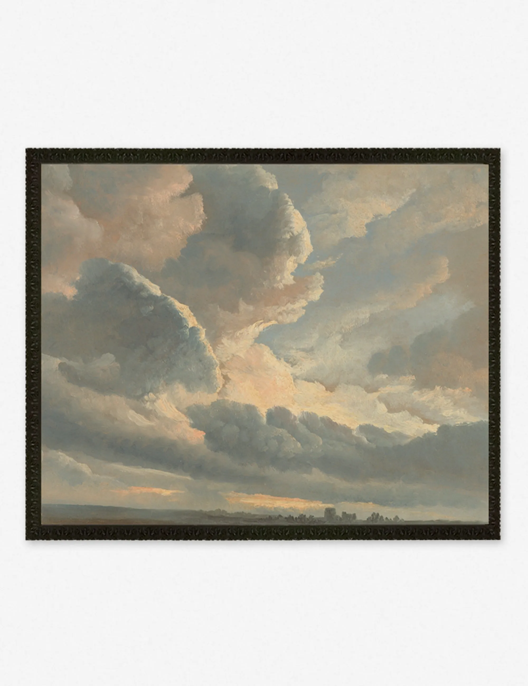 Study of Clouds with a Sunset near Rome Wall Art by Simon Alexandre Clement Denis Lulu and Georgia