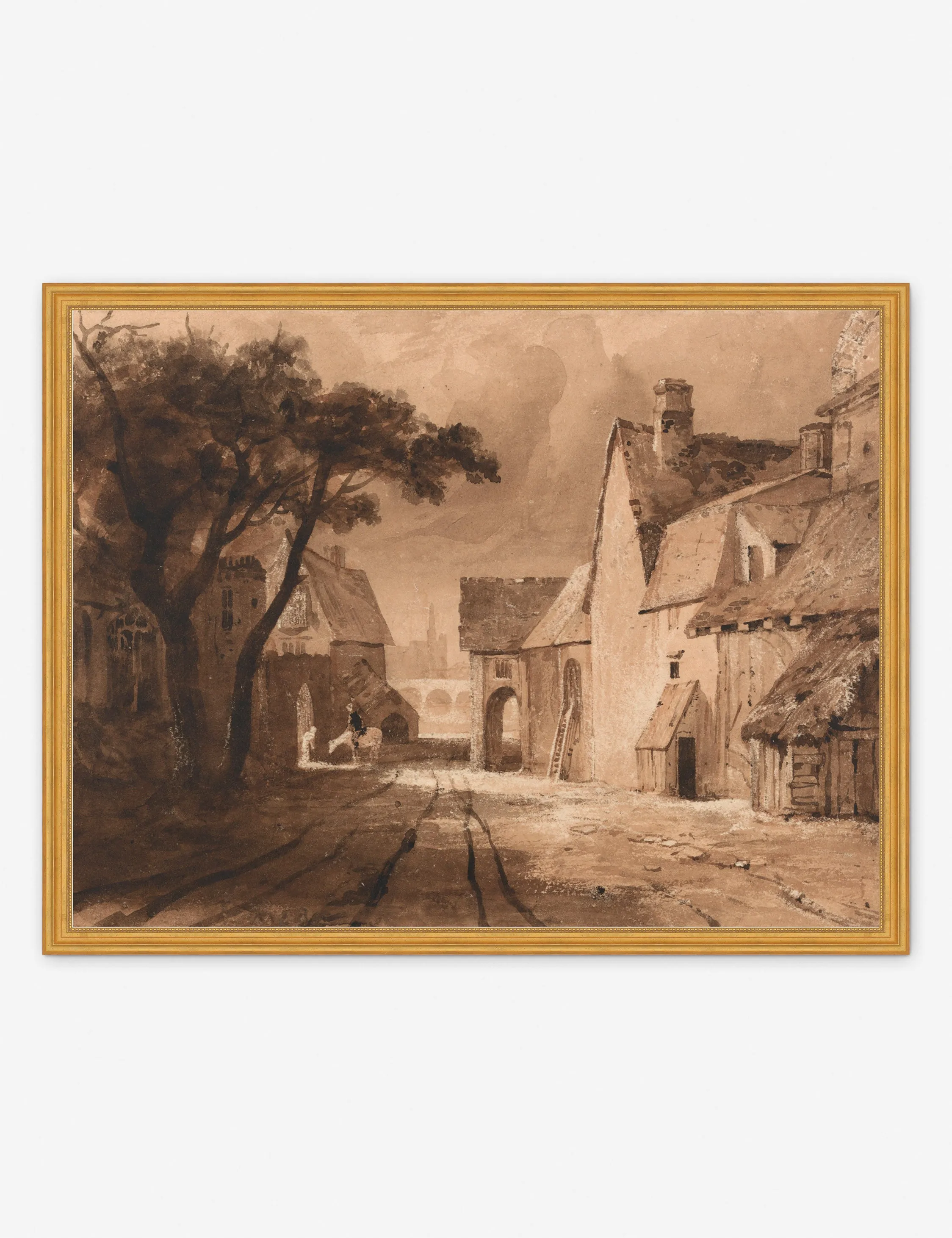 Study of Old Buildings Print by Samuel Palmer Lulu and Georgia