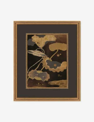 Sutra Box with Lotus Pond 1 Wall Art Lulu and Georgia