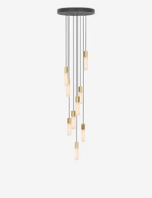 Tala Basalt 9-Light Pendant Light Lulu and Georgia