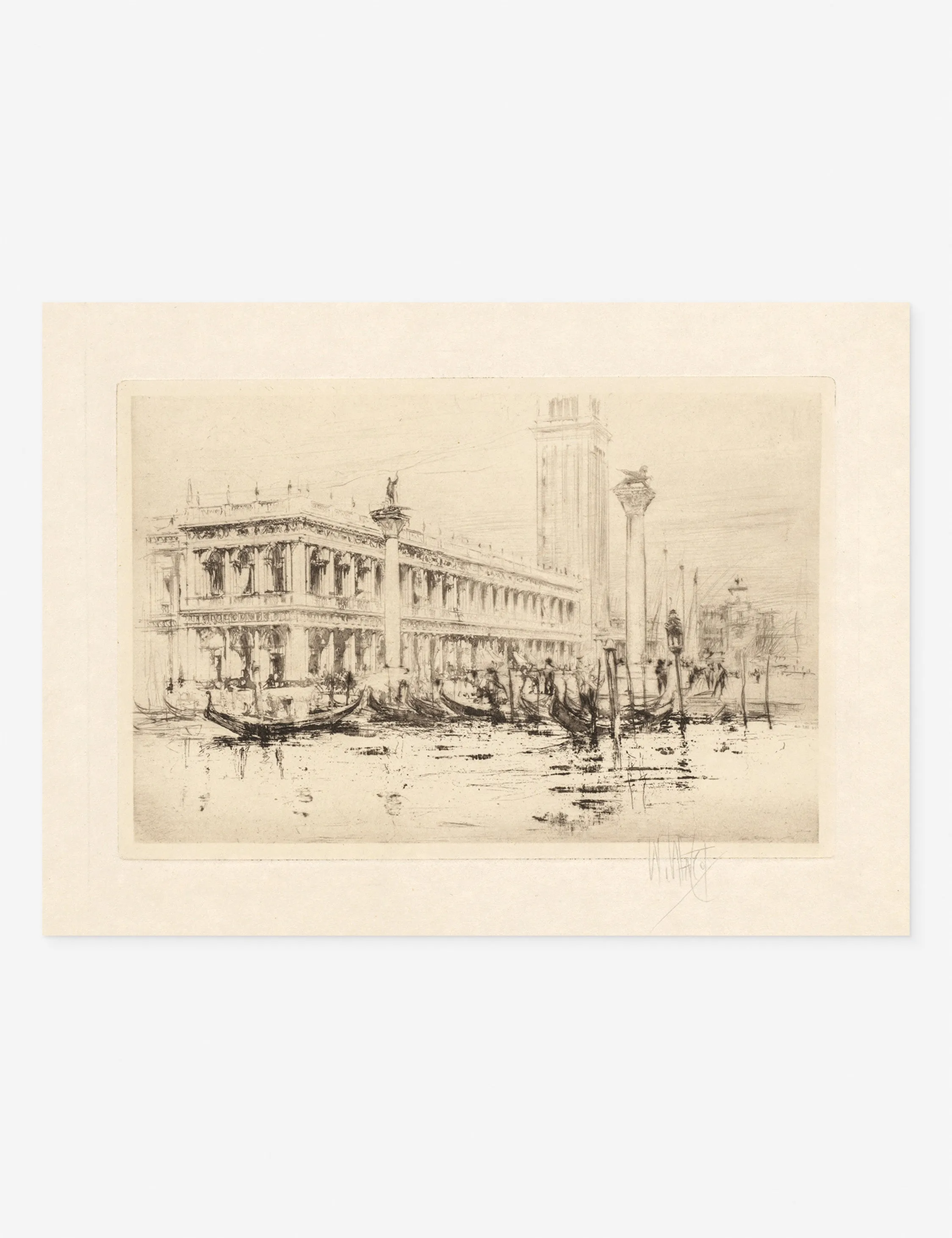 The Library of St. Mark’s Print by William Walcot Lulu and Georgia