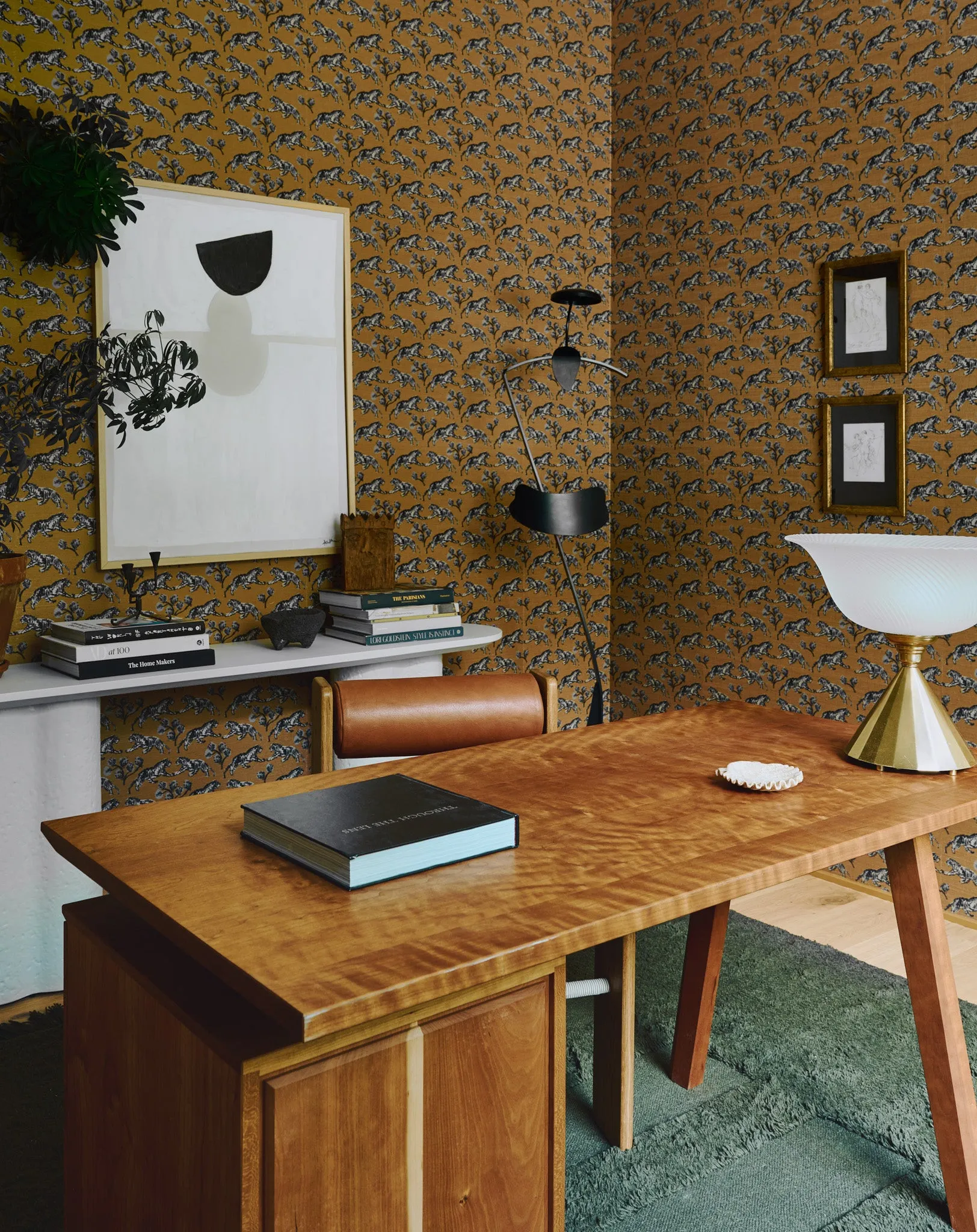 Tiger Grasscloth Wallpaper by Sarah Sherman Samuel Lulu and Georgia