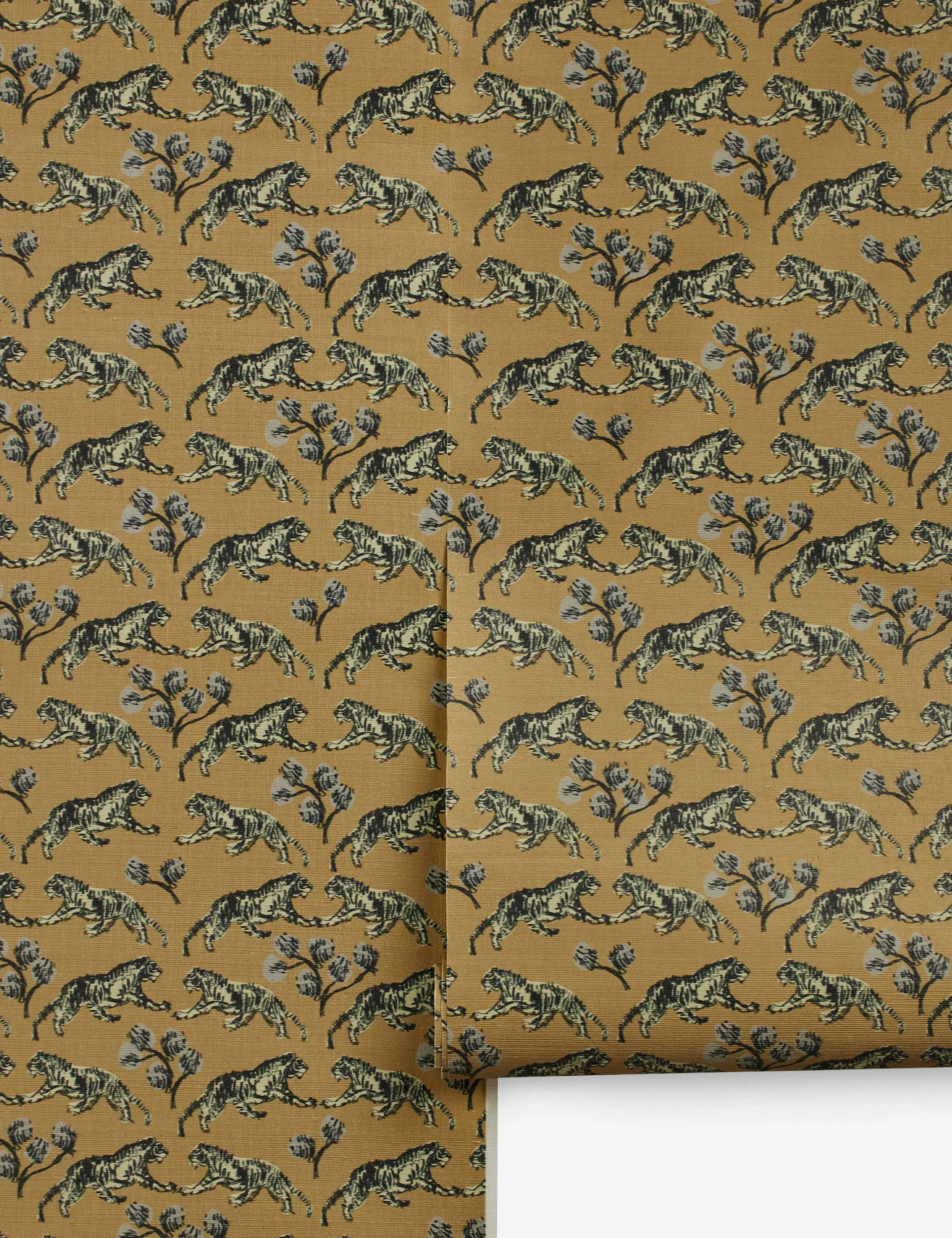 Tiger Grasscloth Wallpaper by Sarah Sherman Samuel Lulu and Georgia