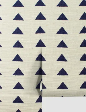 Triangles Grasscloth Wallpaper By Nathan Turner Lulu and Georgia