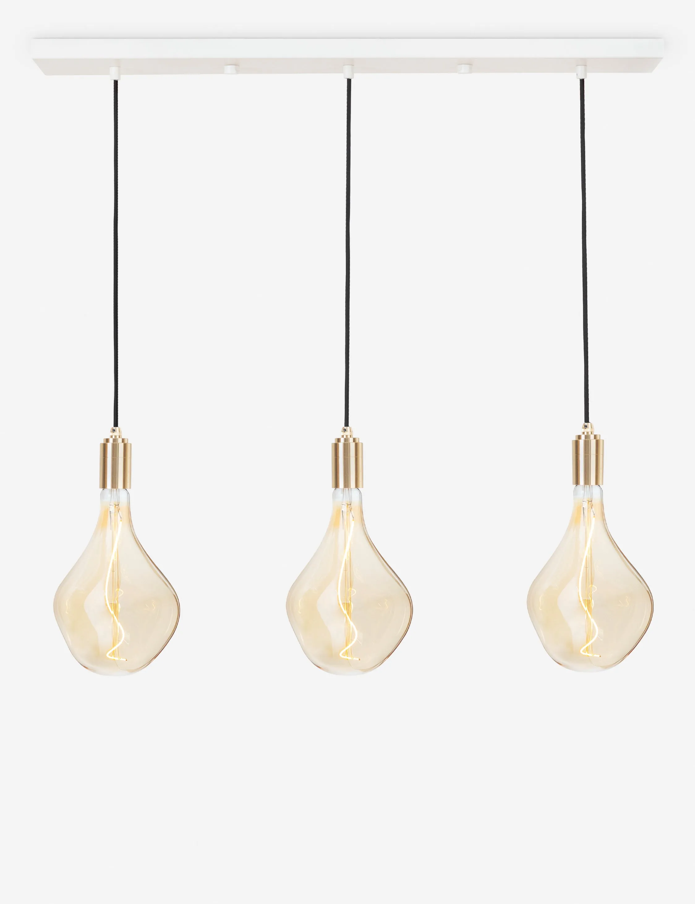 Triple Linear Pendant Light with Voronoi II by Tala Lulu and Georgia