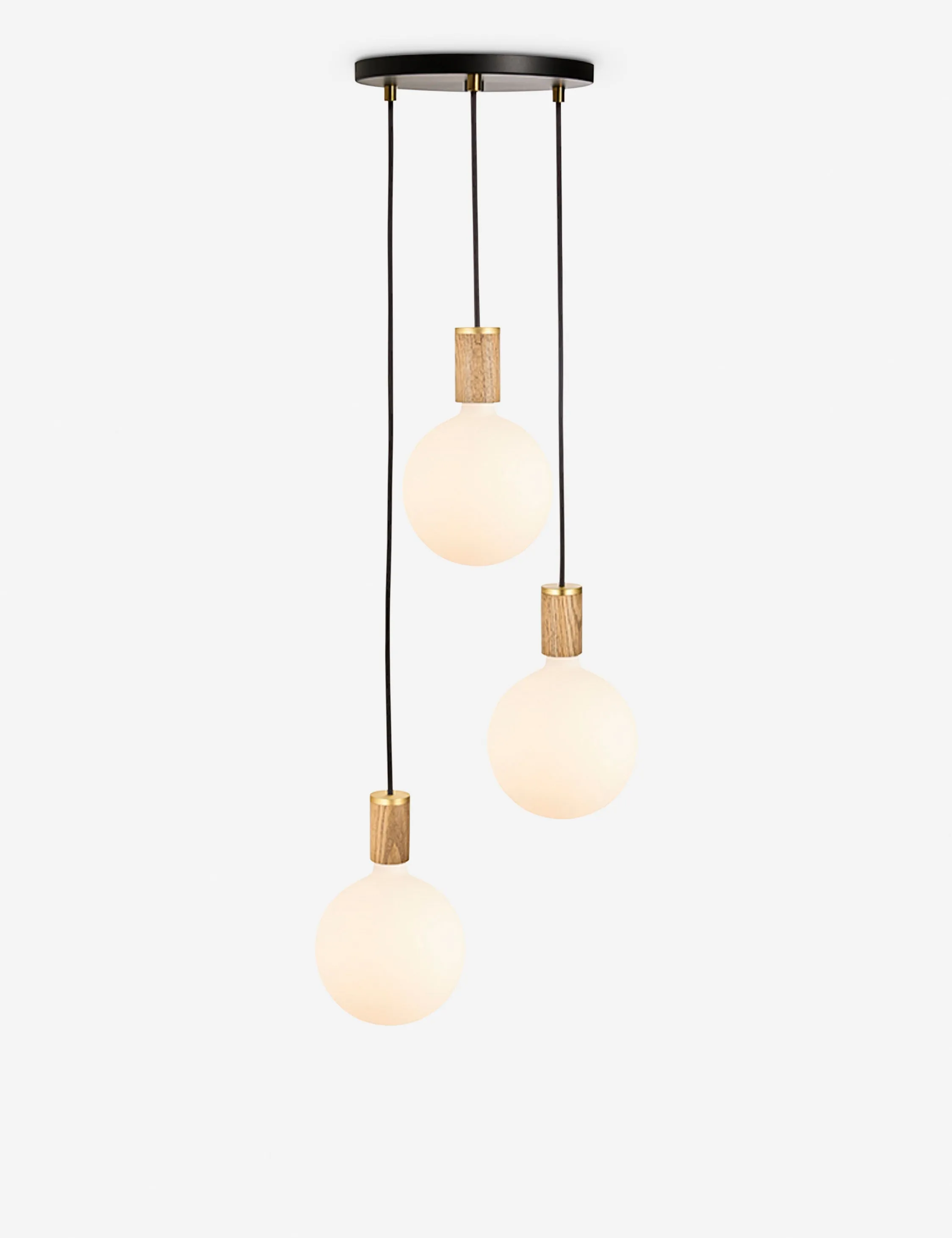 Triple Pendant Light with Sphere IV by Tala Lulu and Georgia