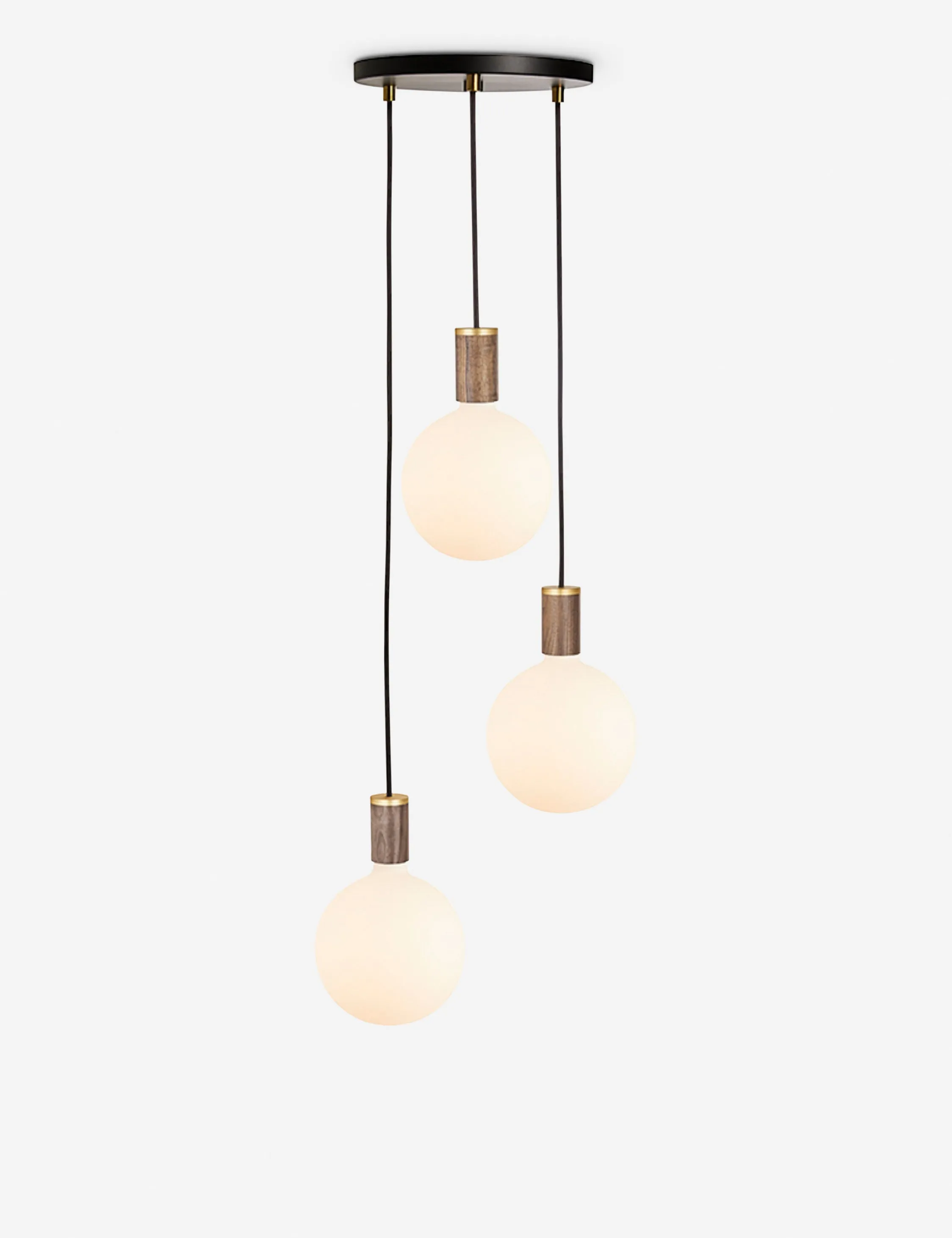 Triple Pendant Light with Sphere IV by Tala Lulu and Georgia