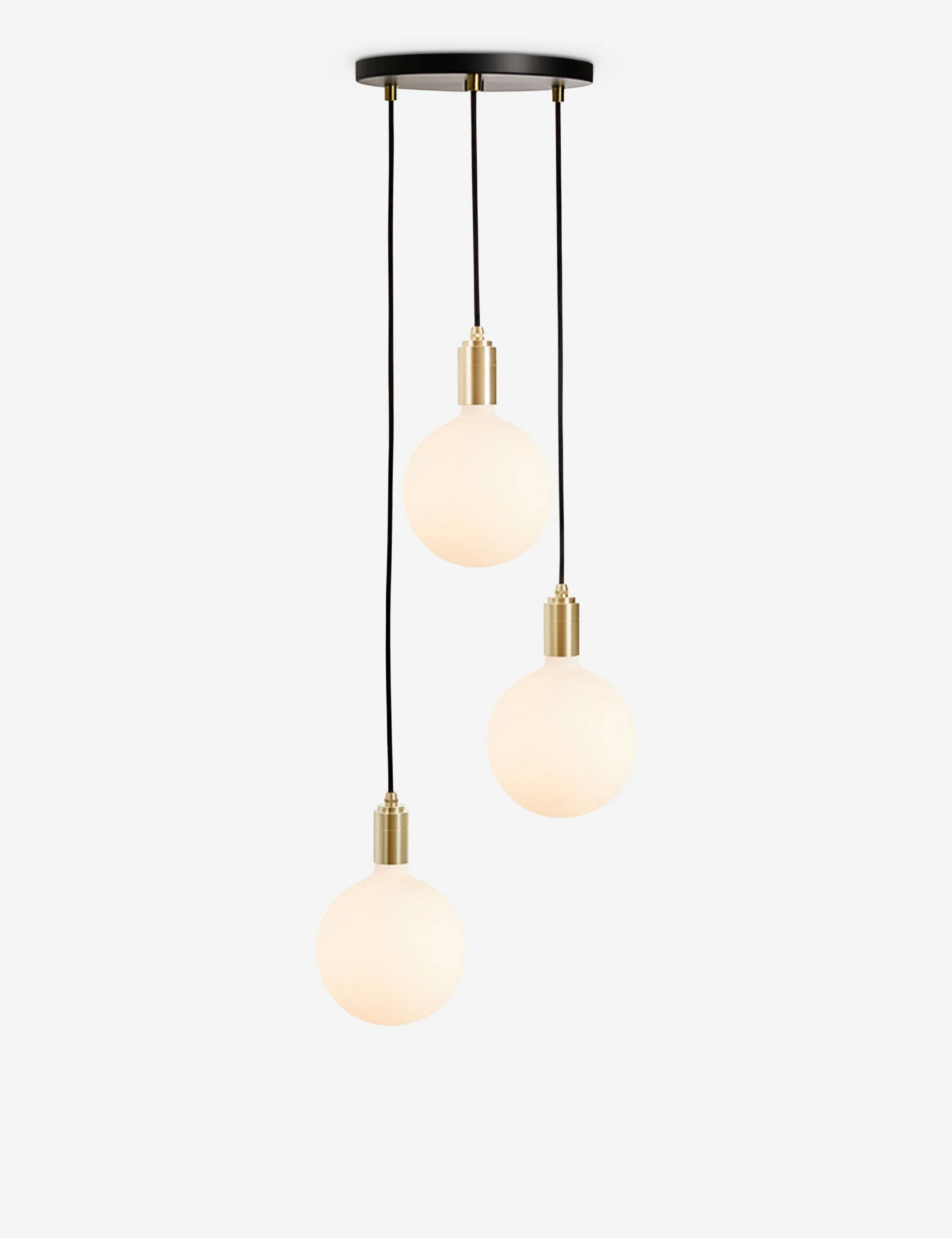 Triple Pendant Light with Sphere IV by Tala Lulu and Georgia