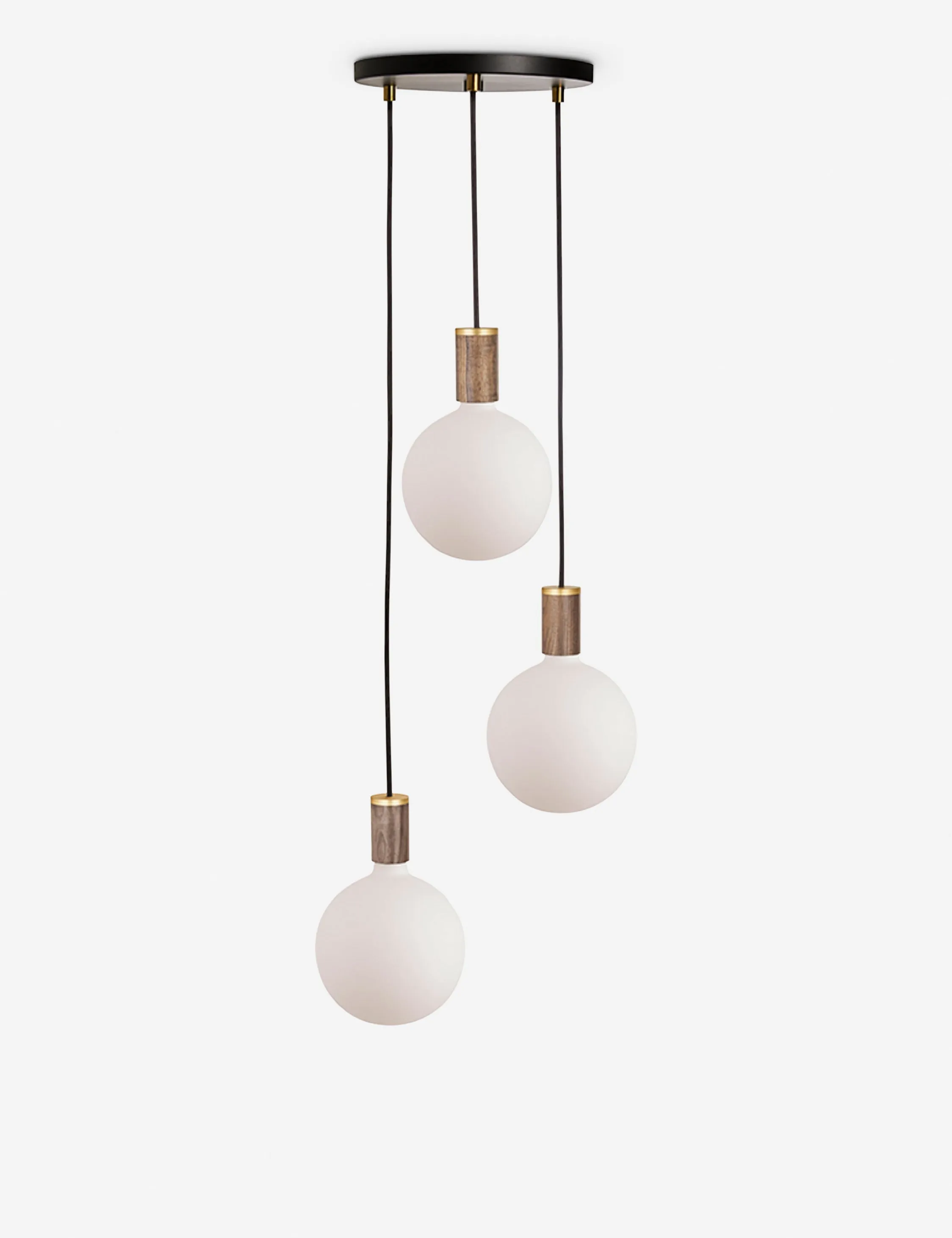 Triple Pendant Light with Sphere IV by Tala Lulu and Georgia