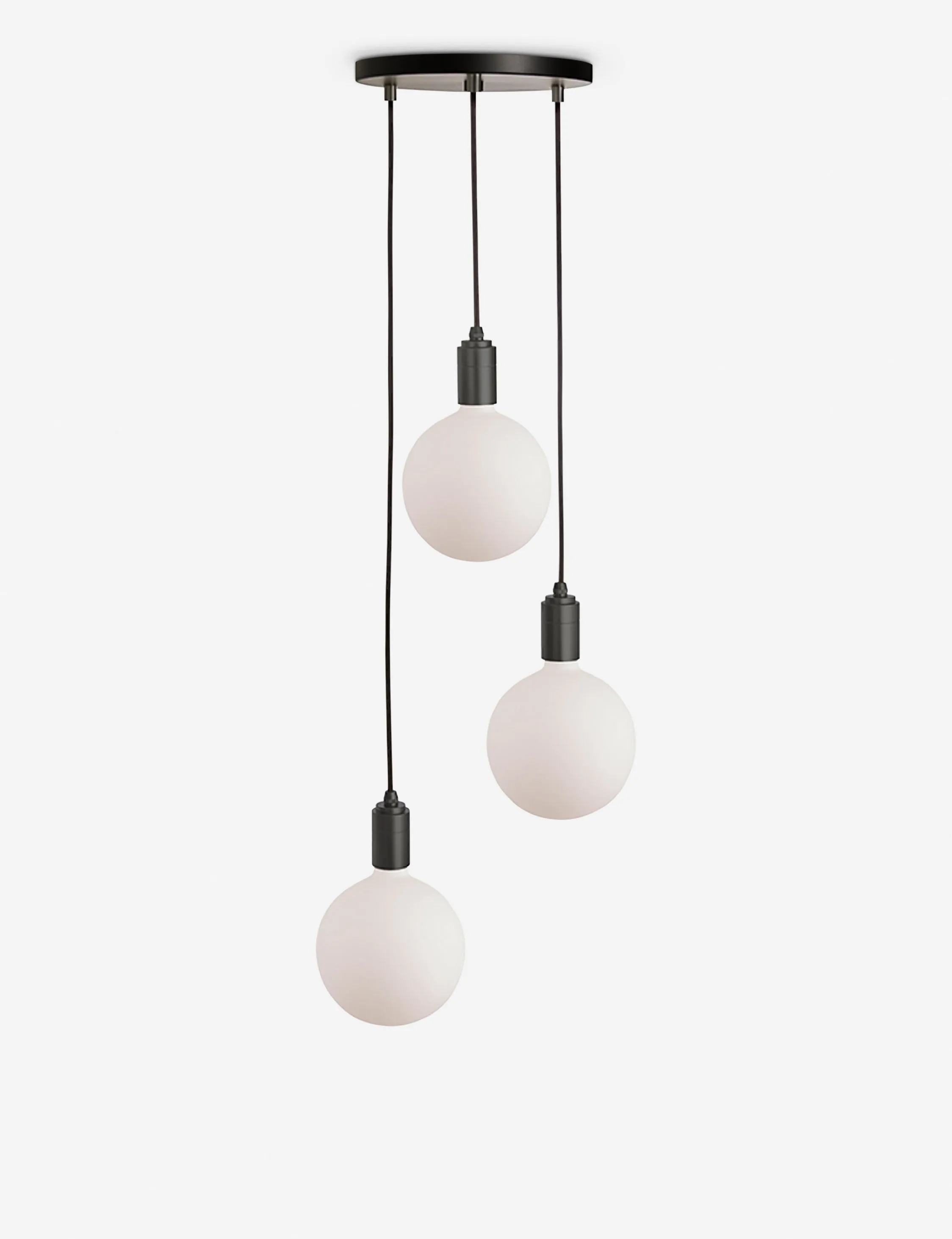 Triple Pendant Light with Sphere IV by Tala Lulu and Georgia