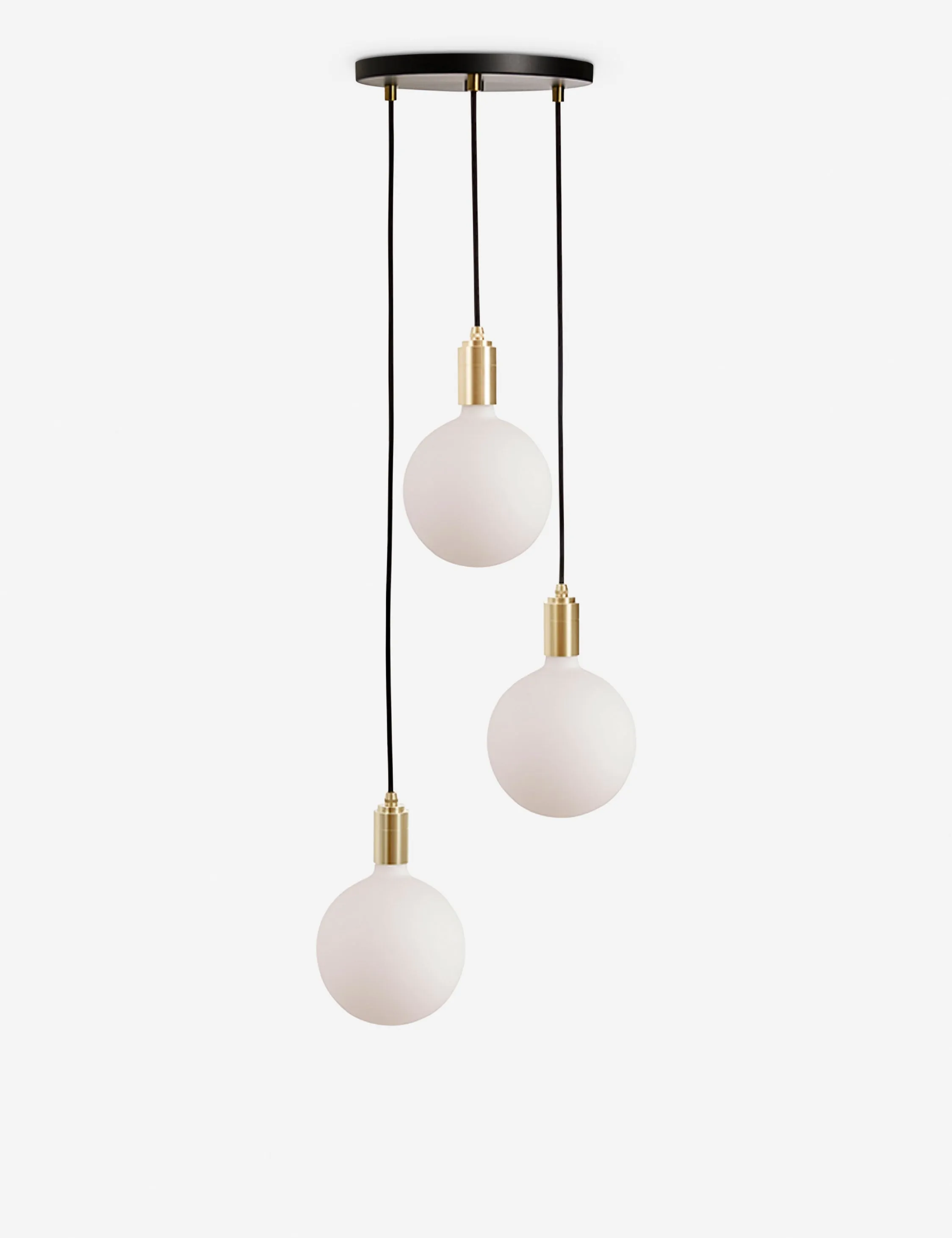 Triple Pendant Light with Sphere IV by Tala Lulu and Georgia