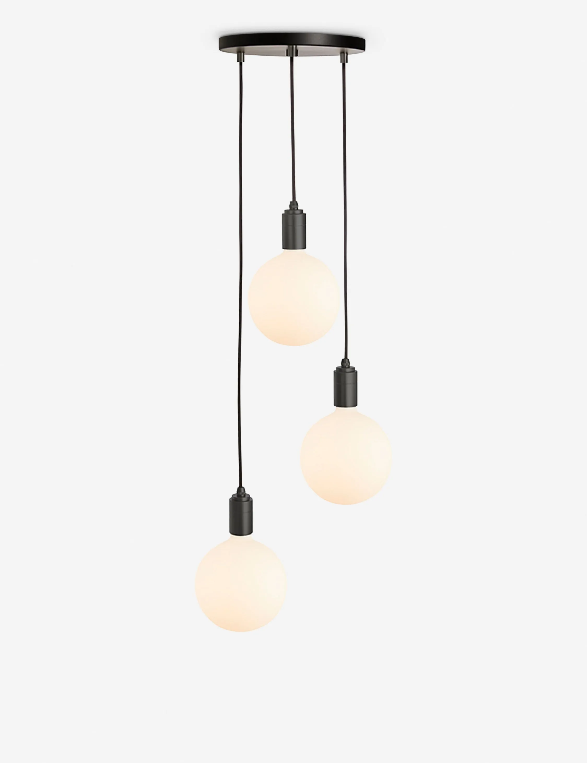 Triple Pendant Light with Sphere IV by Tala Lulu and Georgia