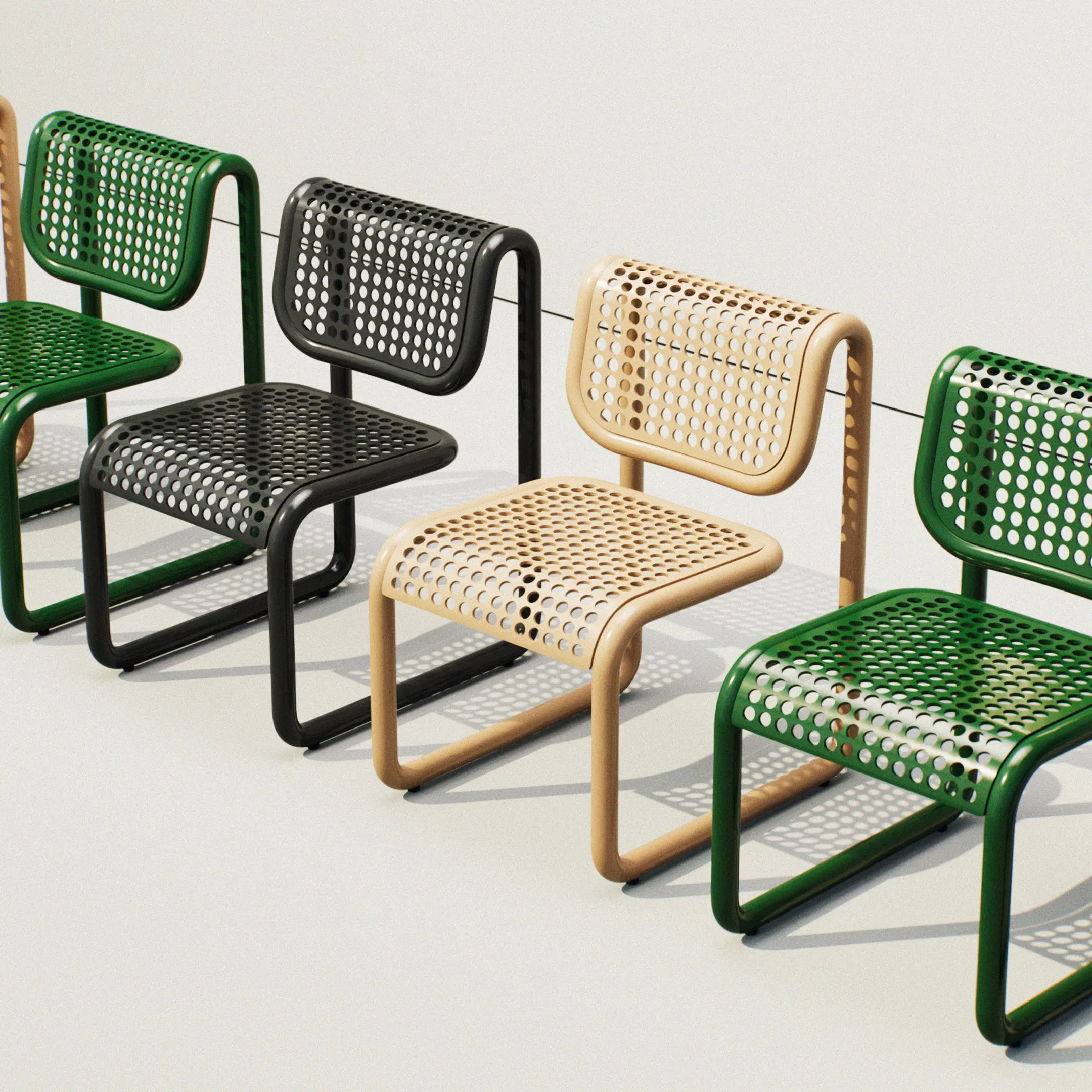 Tube Outdoor Dining Chair
