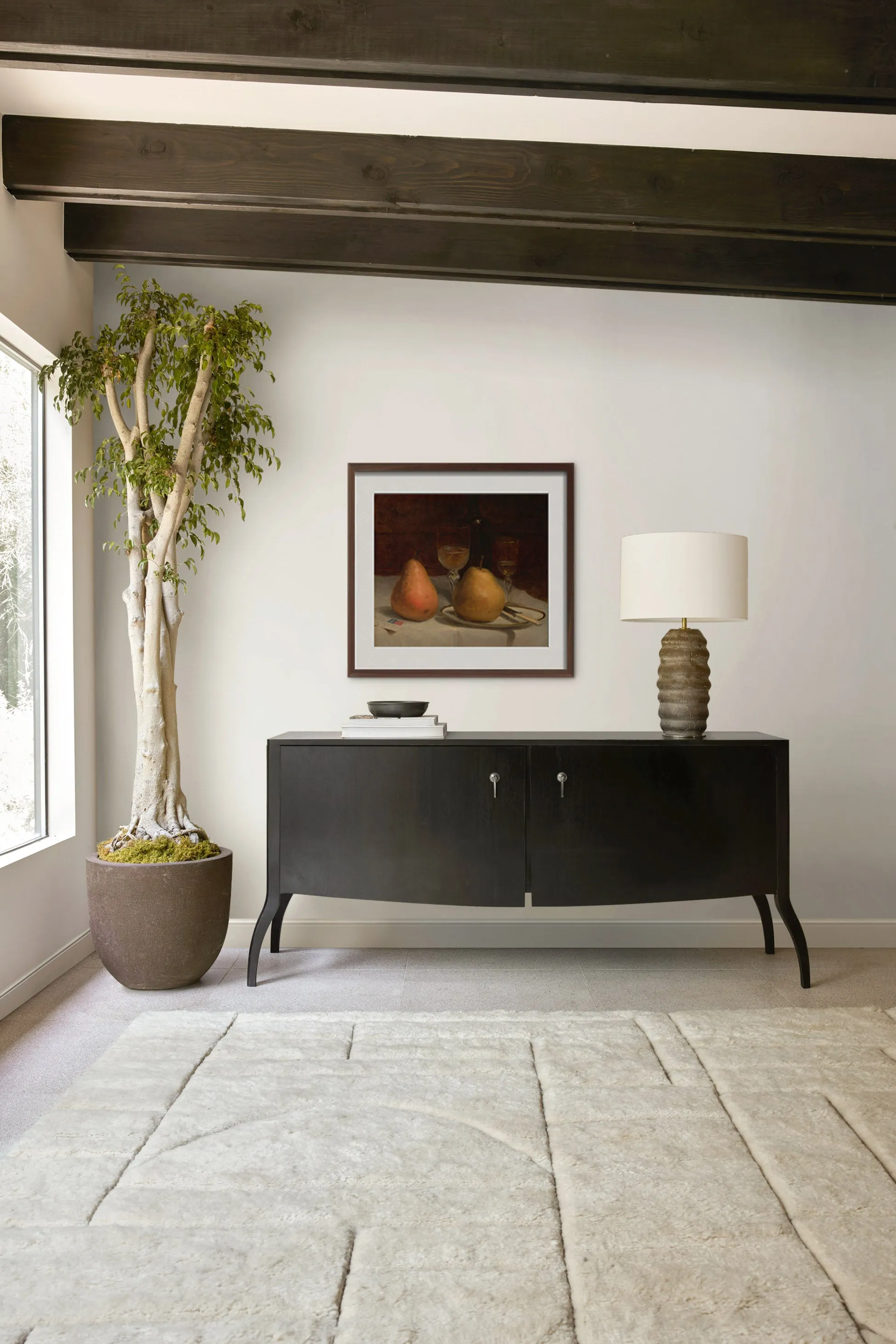 Two Pears on a Tabletop Print by Sanford Robinson Gifford Lulu and Georgia