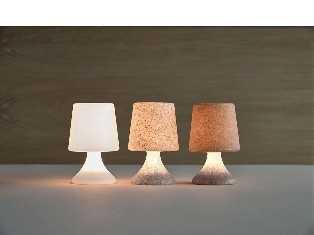 Villa Collection Midnat Led Lounge Lamp, Light Brown