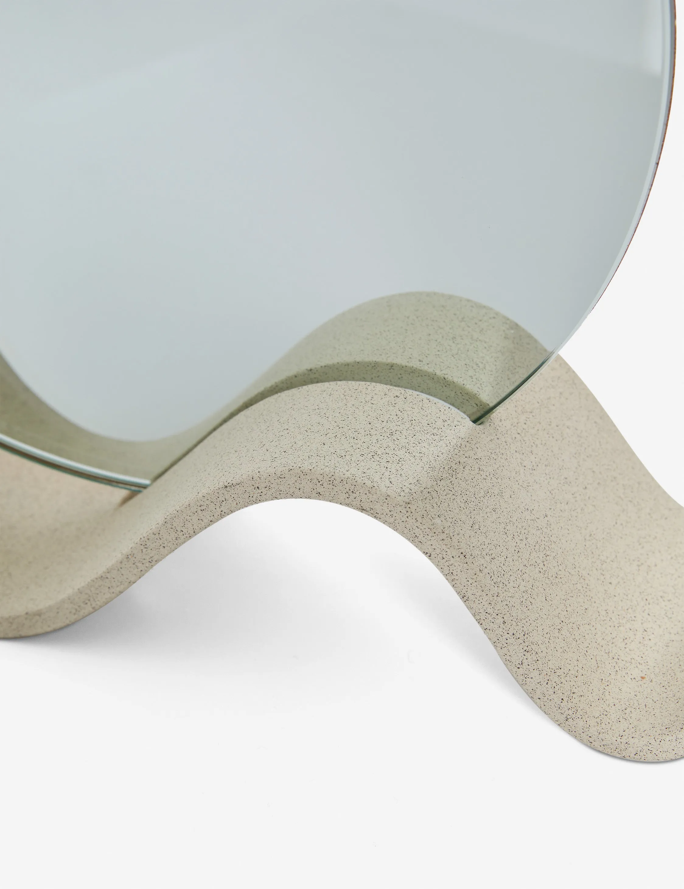 Wavee Table Mirror by SIN Ceramics Lulu and Georgia