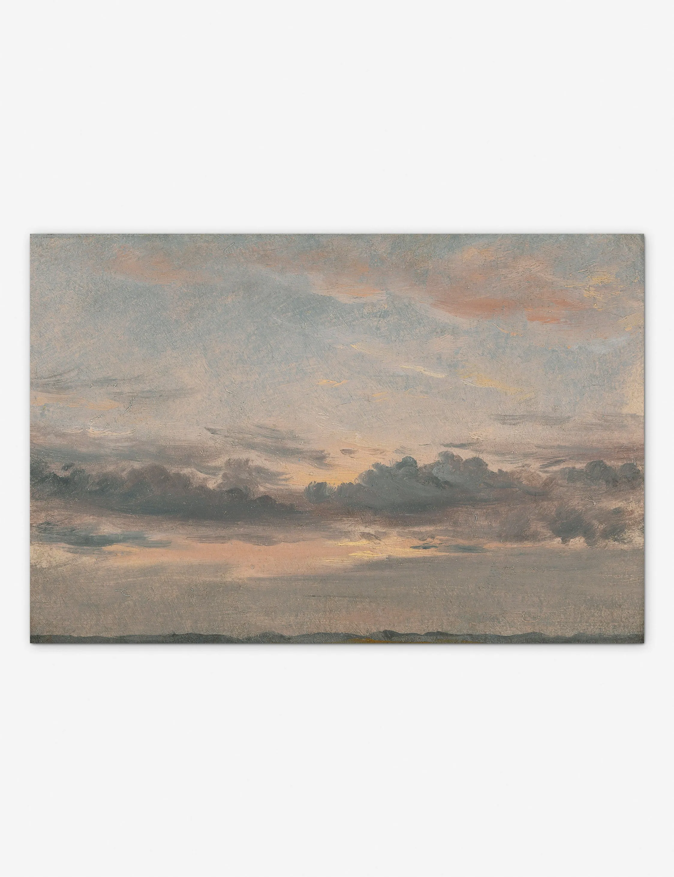 Yale, A Cloud Study, Sunset Print Lulu and Georgia