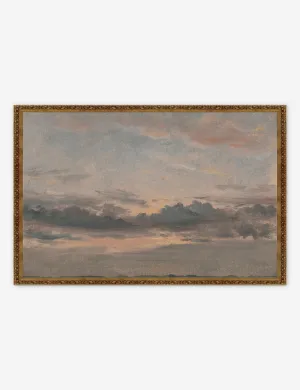 Yale, A Cloud Study, Sunset Print Lulu and Georgia