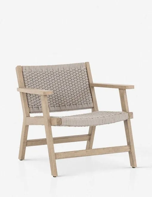 Ylva Indoor / Outdoor Accent Chair, Natural Lulu and Georgia