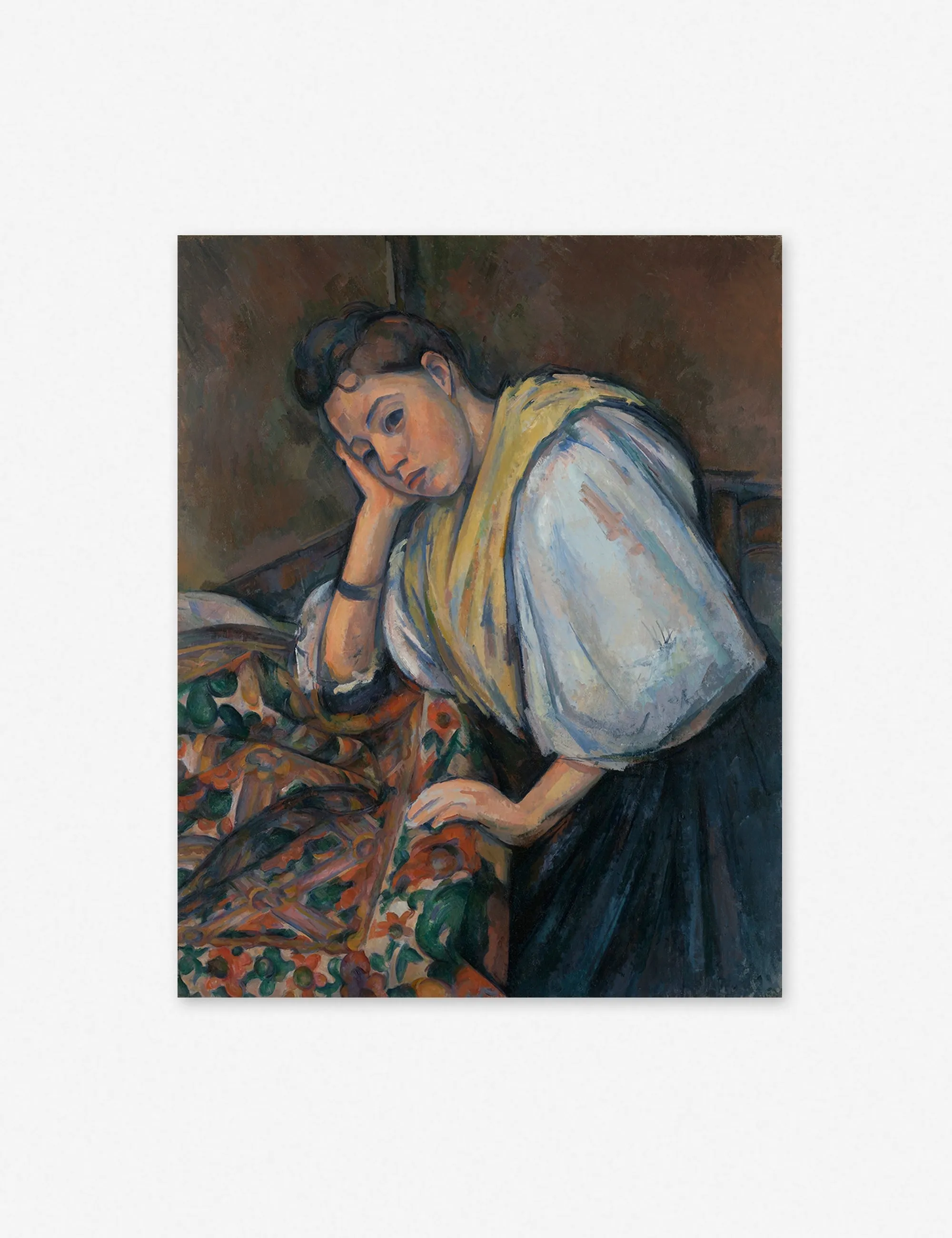 Young Italian Woman at a Table Wall Art by Paul Cezanne Lulu and Georgia
